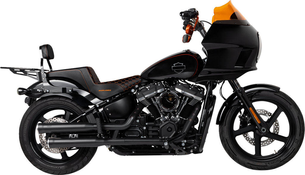 SADDLEMEN Step-Up Seat - Honeycomb - FXBB/FXST '18-'24