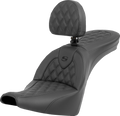 SADDLEMEN Roadsofa™ Seat - Lattice Stitch - with Backrest - FXBB/FXST '18-'24