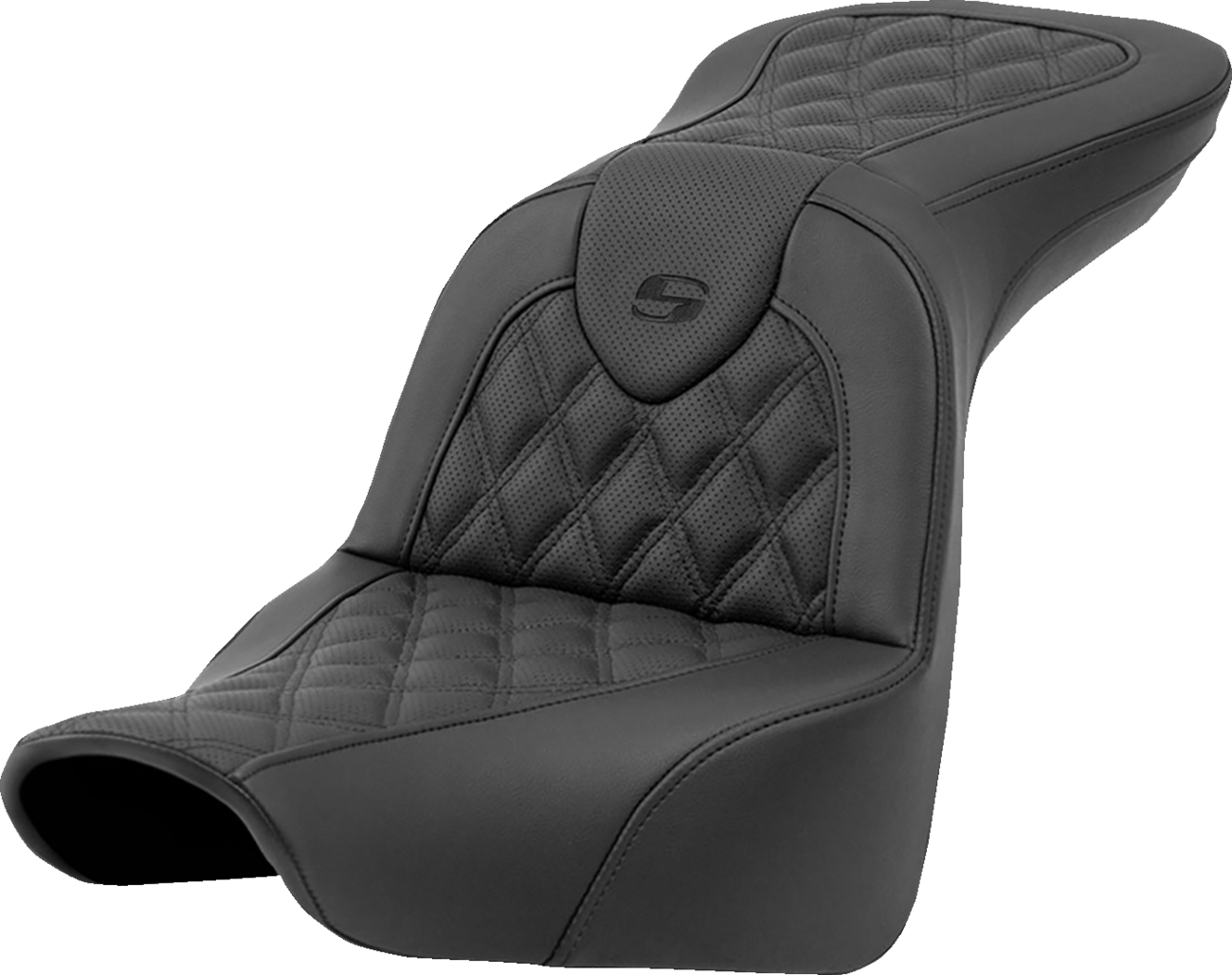 SADDLEMEN Roadsofa™ Seat - Lattice Stitch - without Backrest - FXLR/FLSB '18-'23