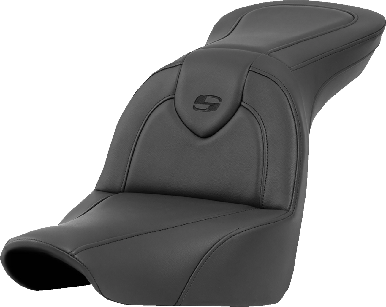 SADDLEMEN Roadsofa™ Seat - without Backrest - Black/Black Stitching - FXLR/FLSB '18-'23