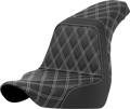SADDLEMEN Step-Up Seat - Full Lattice Stitch - White Stitch - FXLR/FLSB '18-'21