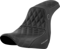 SADDLEMEN Pro Series SDC Performance Seat - w/o Backrest - Gray Stitch - FL/FX '18-'20