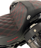 SADDLEMEN Pro Series SDC Performance Seat - w/o Backrest - Red Stitch - FL/FX '18-'20