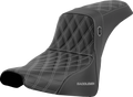 SADDLEMEN Pro Series SDC Performance Seat - w/o Backrest - Silver Stitch - FXBB/FXST '18-'23