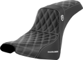 SADDLEMEN Pro Series SDC Performance Seat - w/o Backrest - White Stitch - FXBB/FXST '18-'23
