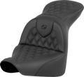 SADDLEMEN RoadSofa™ Seat - Lattice Stitch - without Driver Backrest - FLFB/FXBR '18-'24