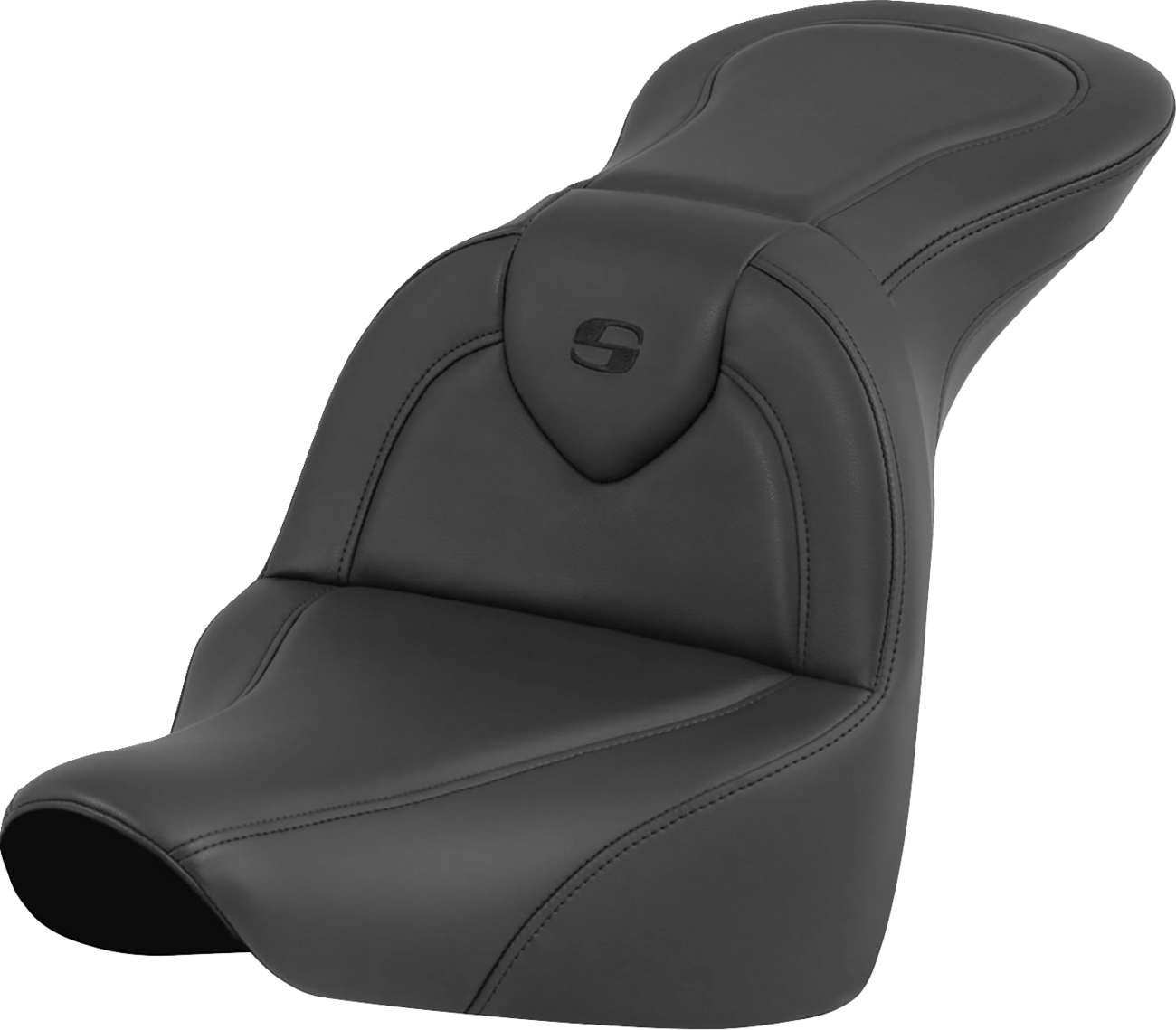 SADDLEMEN RoadSofa™ Seat - Black - without Driver Backrest - FLFB/FXBR '18-'24