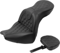 SADDLEMEN Roadsofa™ Seat - with Backrest - Lattice Stitch - FXBR/S '18-'20
