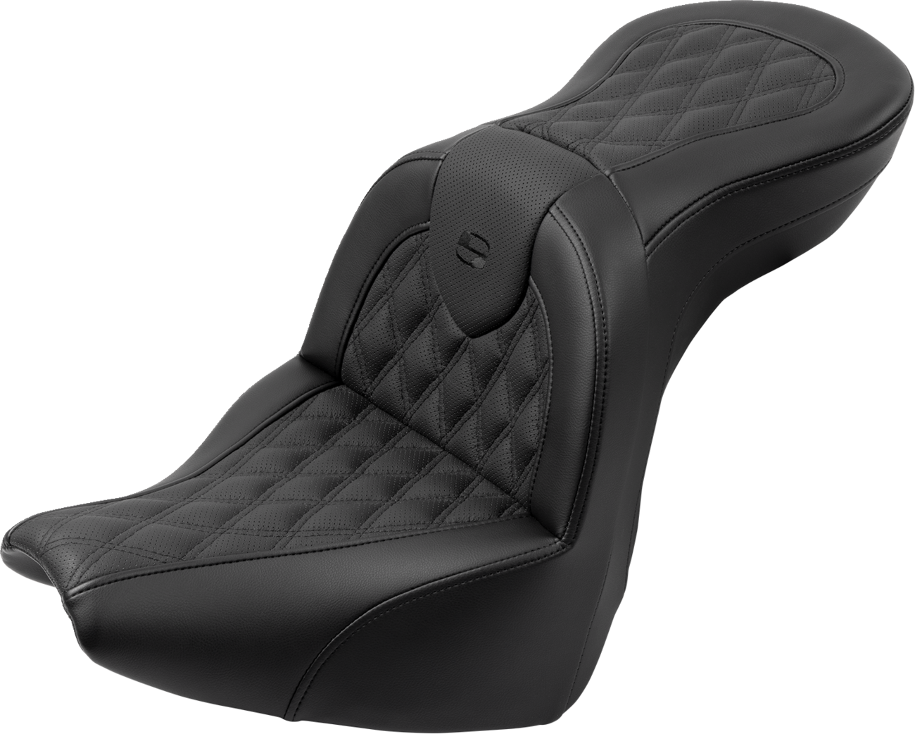 SADDLEMEN Roadsofa™ Seat - with Backrest - Lattice Stitch - FXBR/S '18-'20
