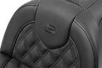 SADDLEMEN Roadsofa™ Seat - with Backrest - Lattice Stitch - FXBR/S '18-'20