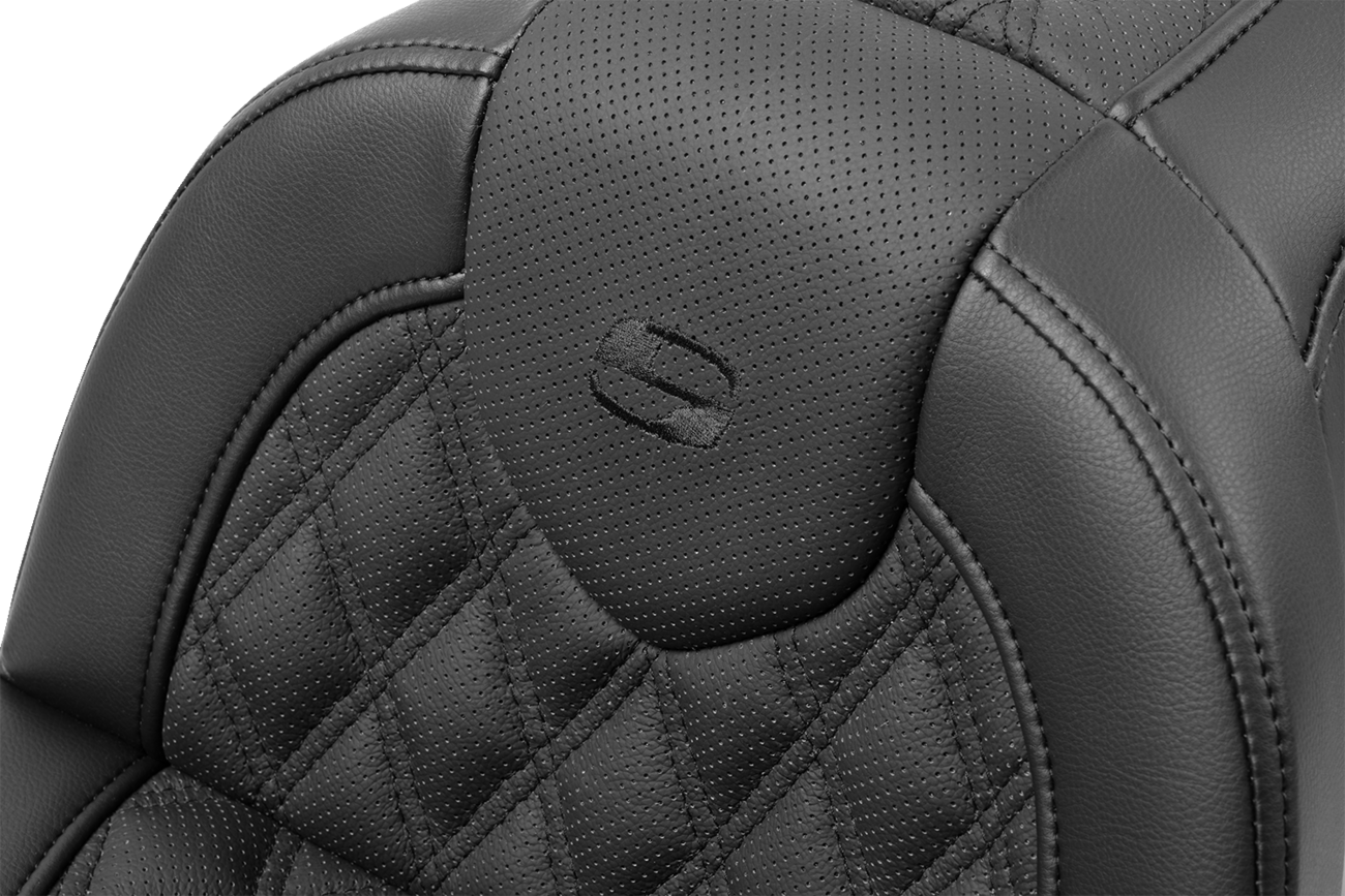 SADDLEMEN Roadsofa™ Seat - with Backrest - Lattice Stitch - FXBR/S '18-'20