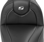 SADDLEMEN Roadsofa™ Seat - with Backrest - Carbon Fiber - FXBR/S '18-'20
