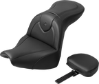 SADDLEMEN RoadSofa™ Seat - with Backrest - Black Stitch - FXBR/S '18-'20