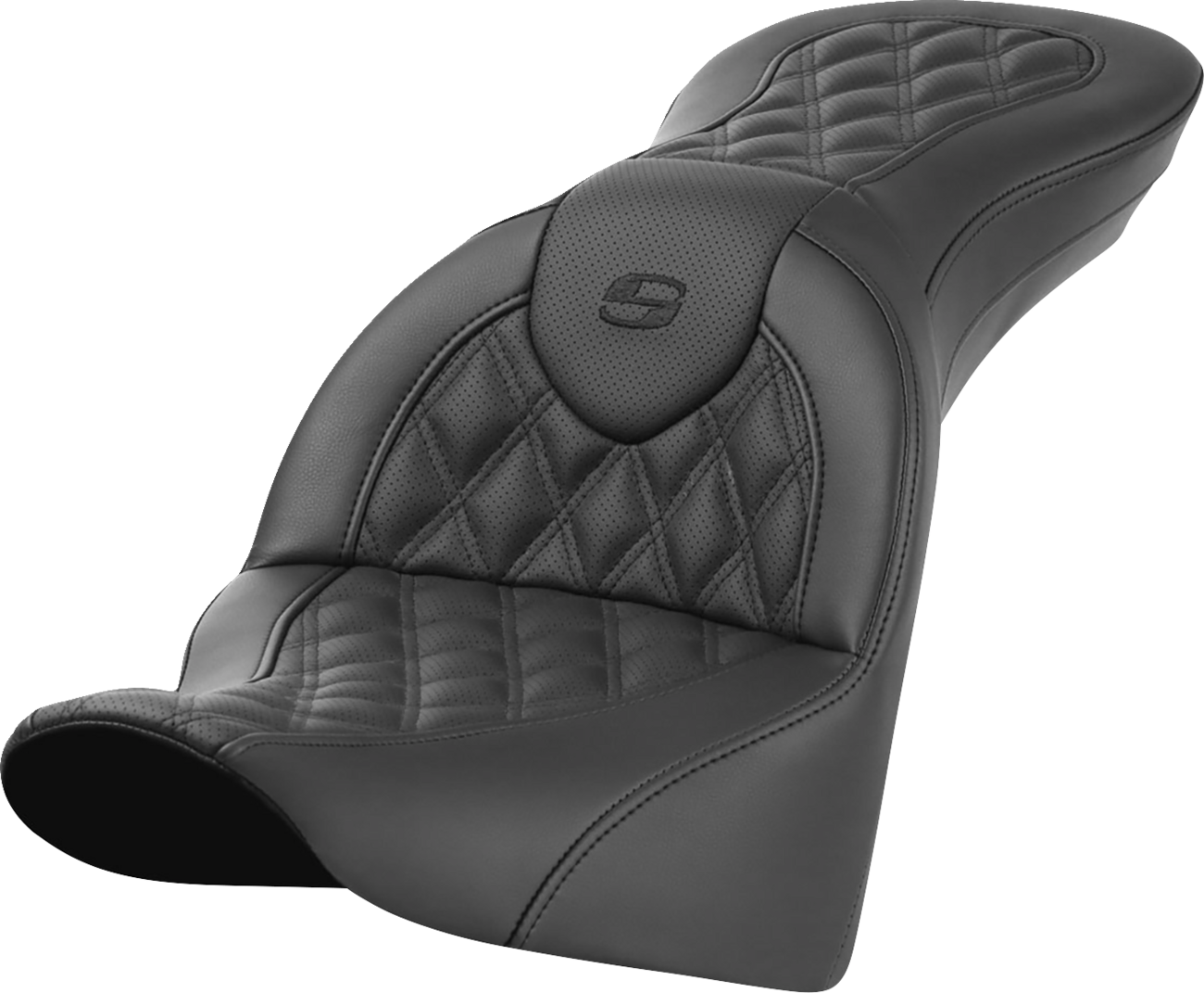 SADDLEMEN Roadsofa™ Seat - without Backrest - Lattice Stitch - FL '18-'24