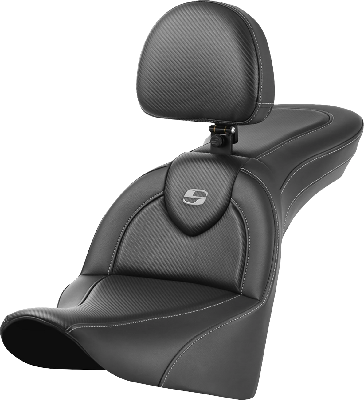 SADDLEMEN Roadsofa™ Carbon Fiber Seat - With Backrest - FL '18-'24