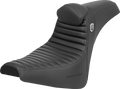 SADDLEMEN Pro Series SDC Performance Seat - w/ Backrest - Tuck-n-Roll/Carbon Fiber - Gripper - FX '18-'24