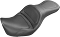 SADDLEMEN Seat - Explorer™ - Without Backrest - Stitched - Black - Dyna '06-'17