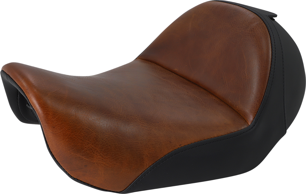 SADDLEMEN Seat - Renegade™ Lariat Solo - Smooth - Brown - Dyna