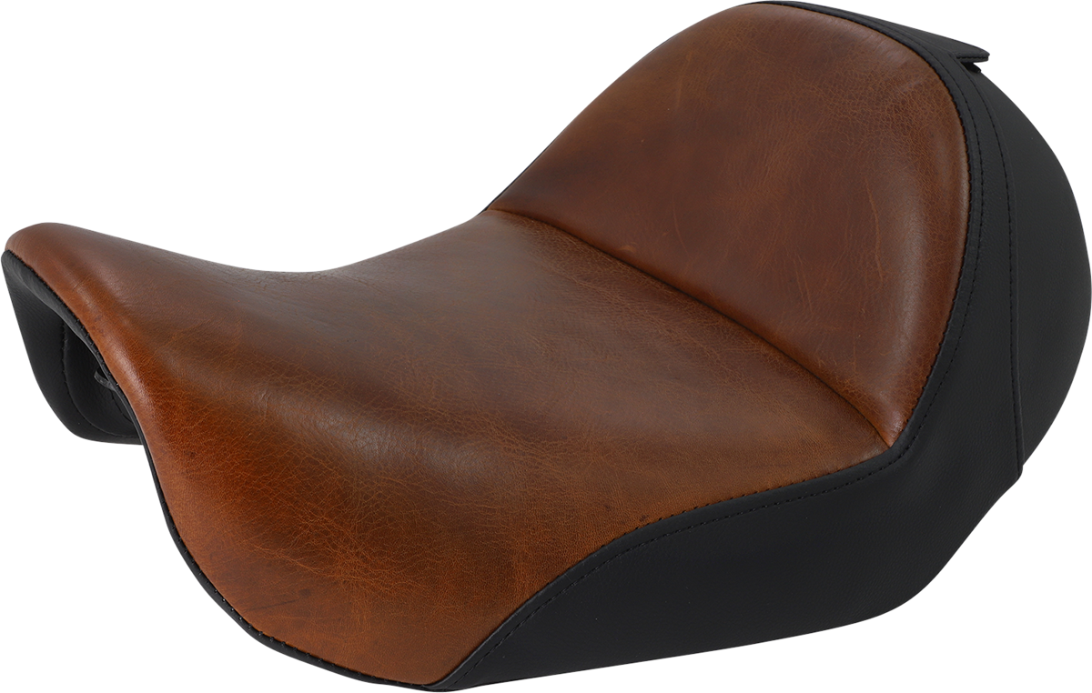 SADDLEMEN Seat - Renegade™ Lariat Solo - Smooth - Brown - Dyna