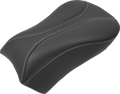 SADDLEMEN Dominator Pillion Pad - Standard Reach - Black w/ Gray Stitching - FL/FX '06-'17