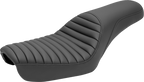 SADDLEMEN Profiler™ Tuck-n-Roll Seat - Black - FXD '04-'05