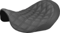 SADDLEMEN Renegade™ Solo Seat - Lattice Stitched - Black - Dyna '06-'17