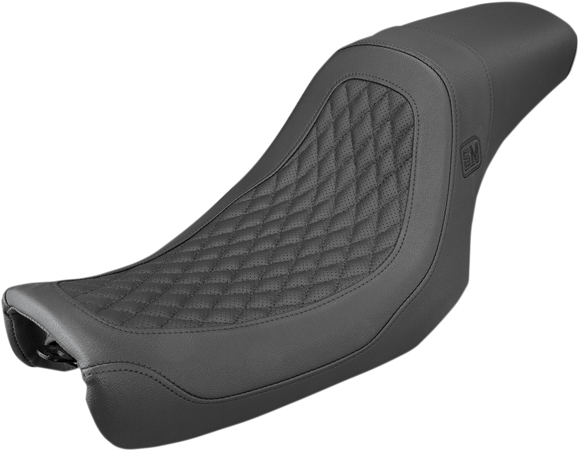 SADDLEMEN Speed Merchant Pro Series Seat - Black - FLD/FXD '06-'17