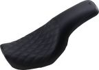 SADDLEMEN Profiler Seat - Front Lattice/Rear Smooth - Black - FL/FX '06-'17