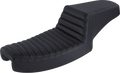 SADDLEMEN Step-Up Seat - Front Tuck-n-Roll - Black - Dyna