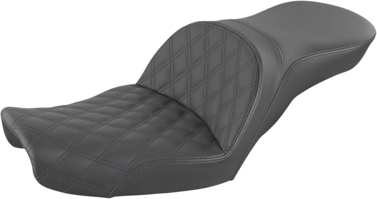SADDLEMEN Explorer Seat - Lattice Stitched - Dyna '96-'03