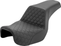 SADDLEMEN Step-Up Seat - Honeycomb - Dyna '06-'17