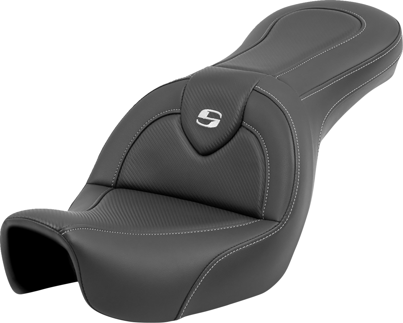 SADDLEMEN Roadsofa™ Seat - Carbon Fiber - without Backrest - FXD '06-'17