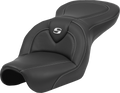 SADDLEMEN Roadsofa™ Seat - Carbon Fiber - Black Stitch - without Backrest - FL '04-'05