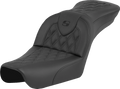 SADDLEMEN RoadSofa™ Seat - Lattice Stitch - without Driver Backrest - FXDWG '04-'05