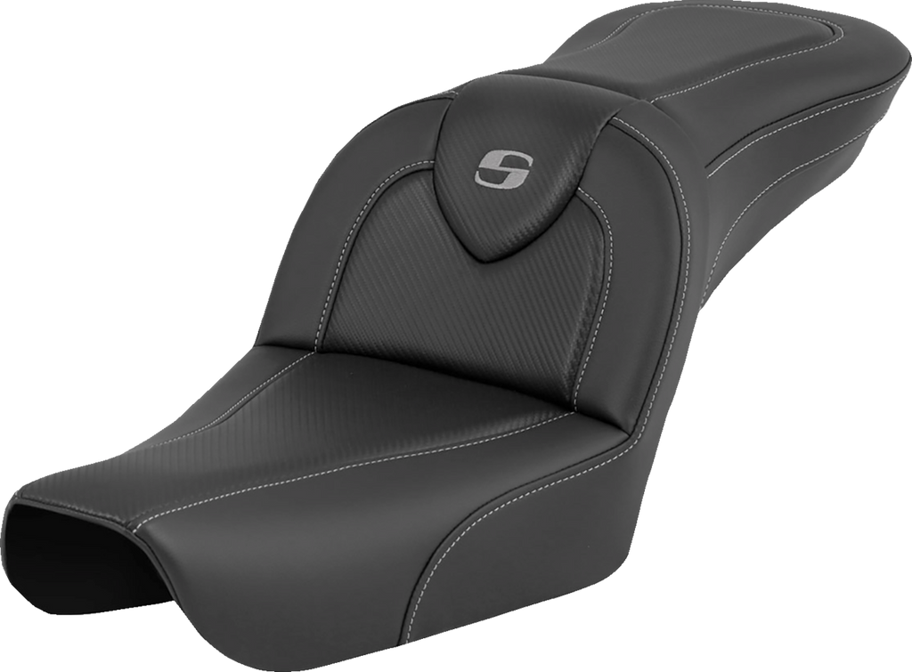 SADDLEMEN RoadSofa™ - Carbon Fiber - without Driver Backrest - FXDWG '04-'05