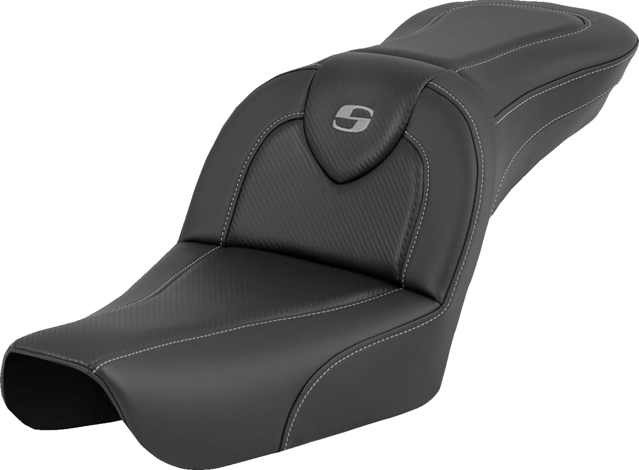 SADDLEMEN RoadSofa™ - Carbon Fiber - without Driver Backrest - FXDWG '04-'05