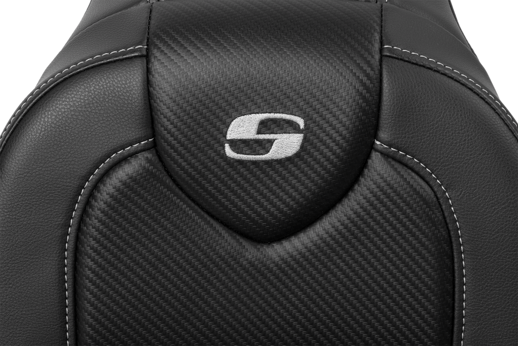 SADDLEMEN RoadSofa™ - Carbon Fiber - without Driver Backrest - FXDWG '04-'05