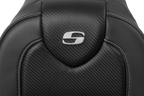 SADDLEMEN RoadSofa™ - Carbon Fiber - without Driver Backrest - FXDWG '04-'05