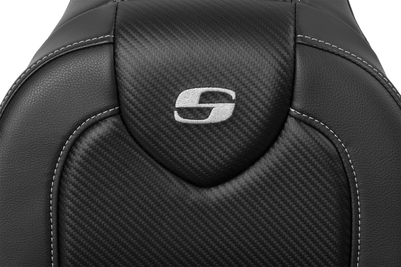 SADDLEMEN RoadSofa™ - Carbon Fiber - without Driver Backrest - FXDWG '04-'05