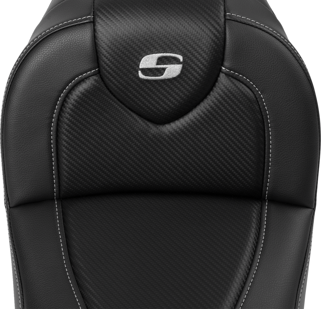 SADDLEMEN RoadSofa™ - Carbon Fiber - without Driver Backrest - FXDWG '04-'05