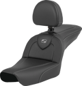 SADDLEMEN RoadSofa™ - Carbon Fiber - with Driver Backrest - FXDWG '04-'05