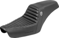 SADDLEMEN Step-Up Seat - Tuck-n-Roll - Black - Dyna '96-'03
