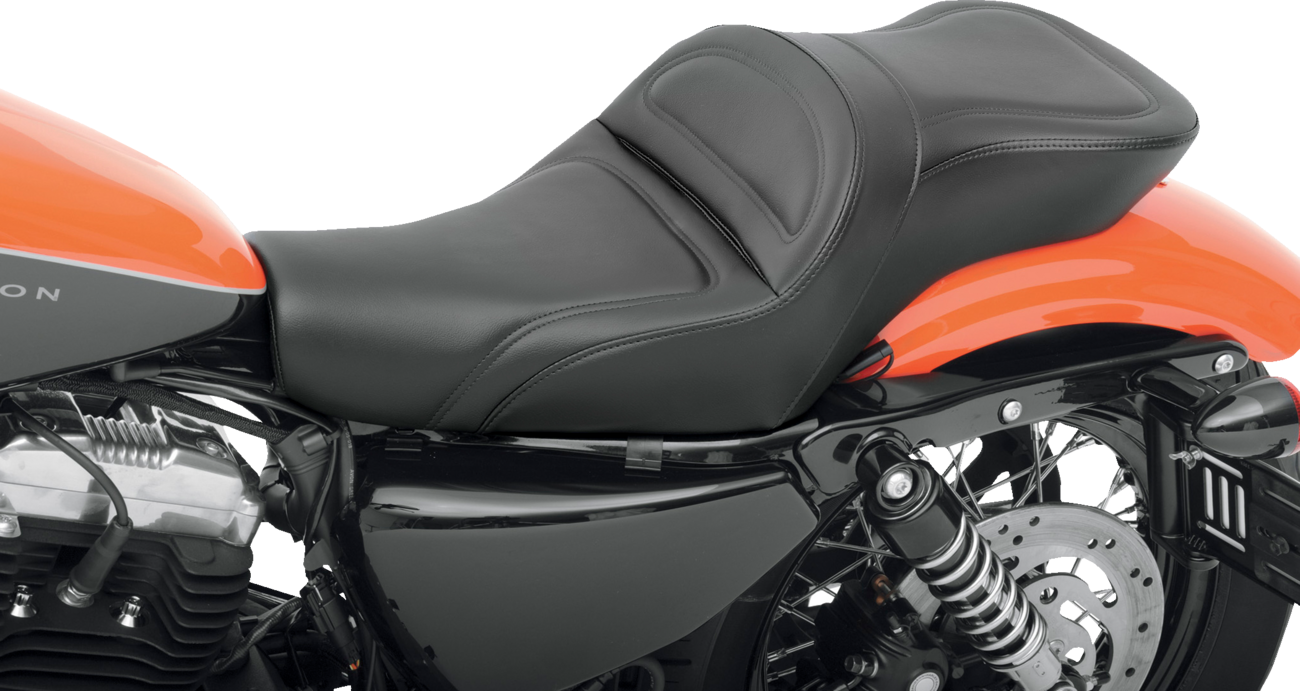 SADDLEMEN Seat - Explorer™ - Without Backrest - Stitched - Black - XL '04-'22