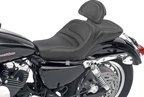 SADDLEMEN Seat - Explorer™ - With Backrest - Stitched - Black - XL '04-'20