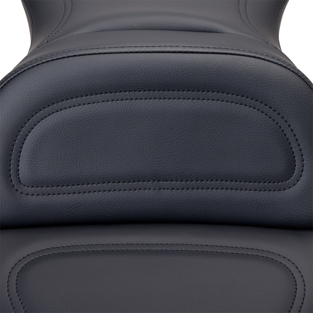 SADDLEMEN Seat - Explorer™ - With Backrest - Stitched - Black - XL '04-'20