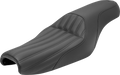 SADDLEMEN Knuckle 2-Up Seat - Ribbed - Black