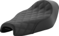 SADDLEMEN Renegade™ Solo Seat - Lattice Stitched - Black - XL '04-'20