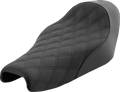 SADDLEMEN Renegade™ Solo Seat - Lattice Stitched - Black - XL '04-'22