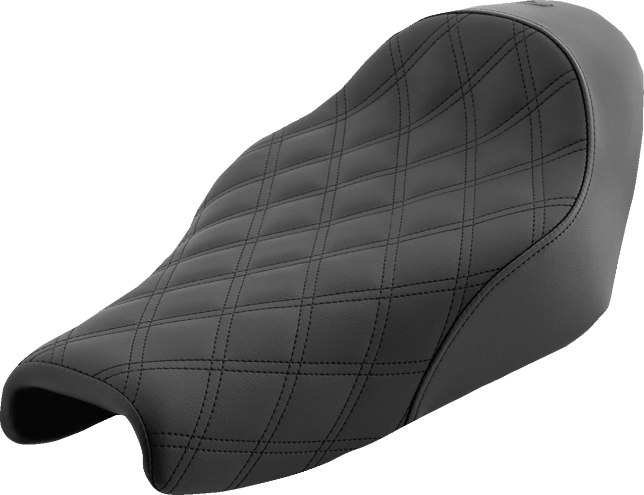 SADDLEMEN Renegade™ Solo Seat - Lattice Stitched - Black - XL '04-'22