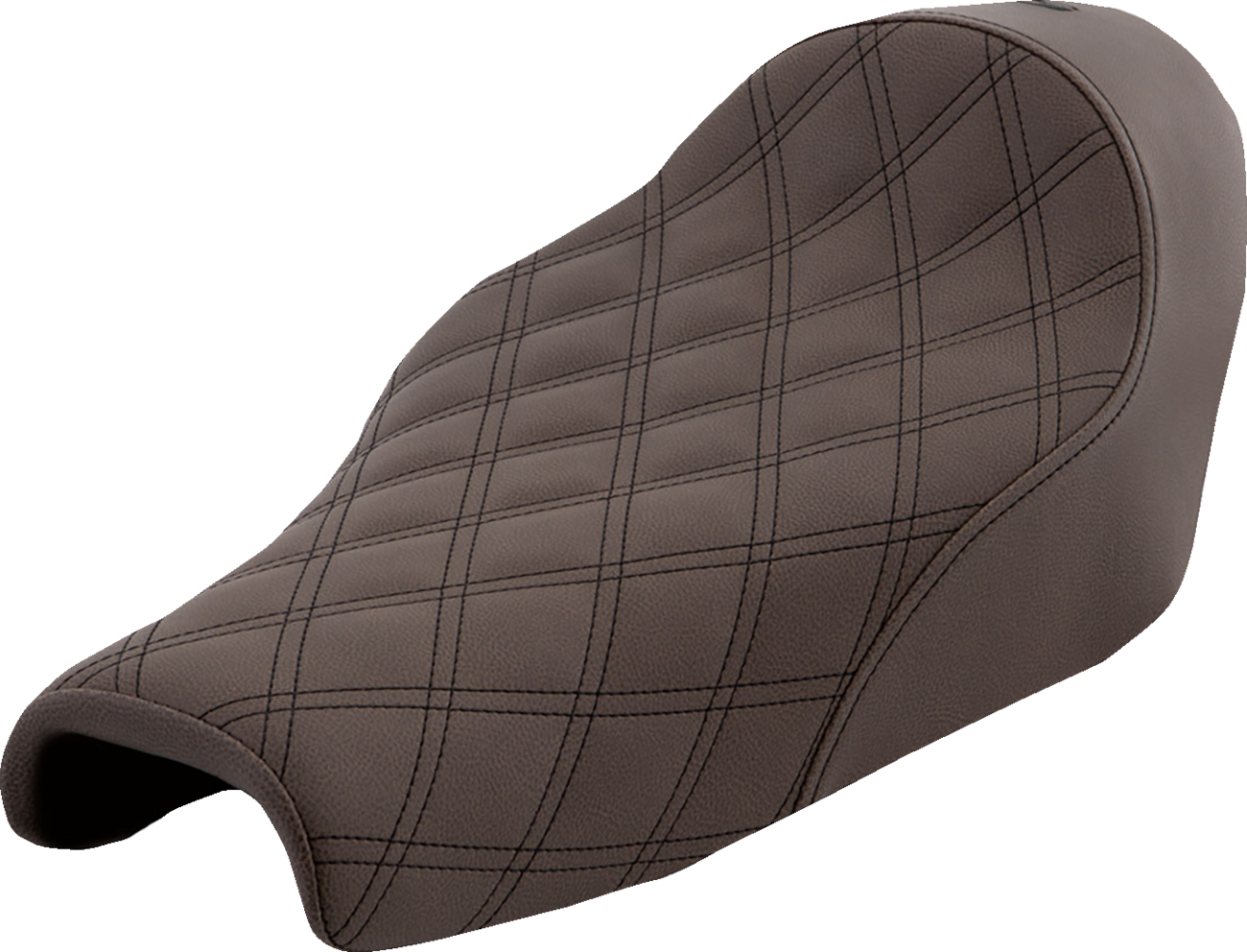 SADDLEMEN Renegade™ Solo Seat - Lattice Stitched - Brown - XL '04-'22